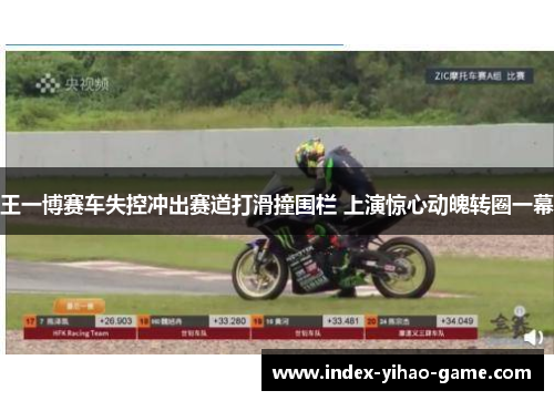 王一博赛车失控冲出赛道打滑撞围栏 上演惊心动魄转圈一幕